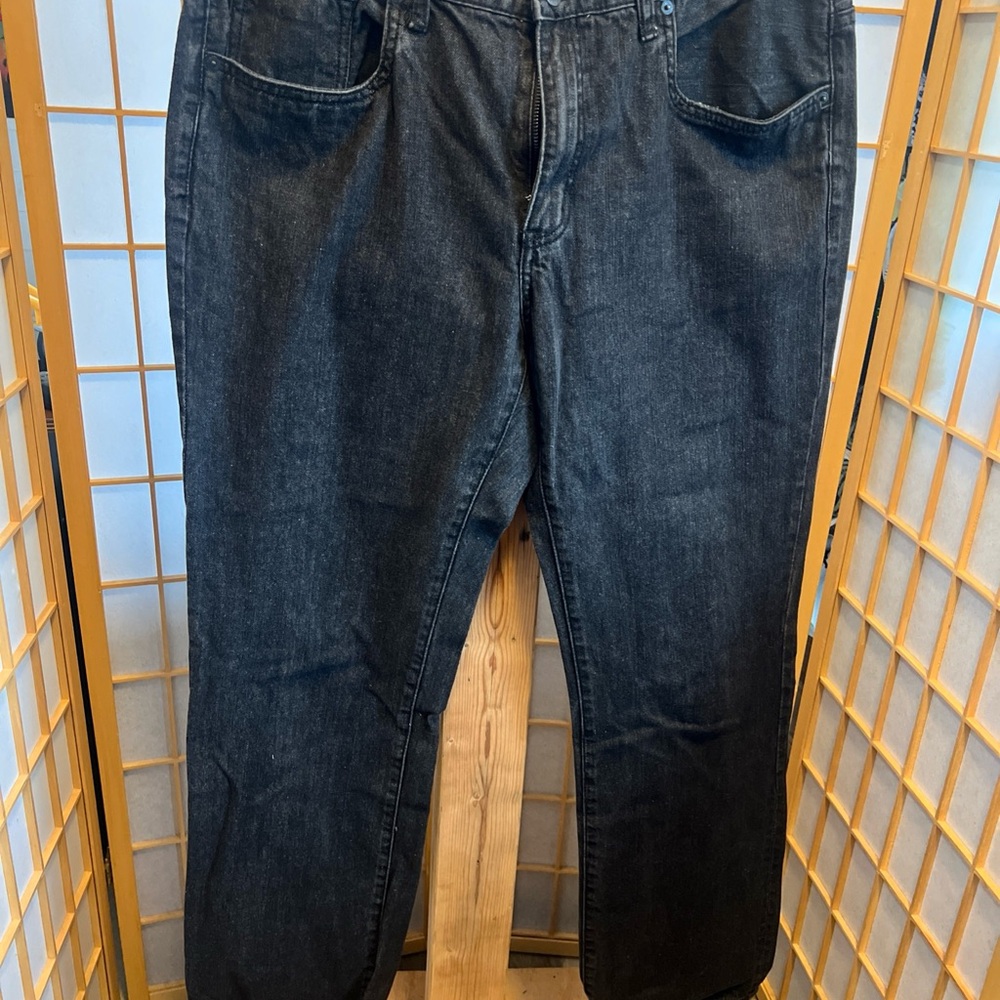 Kenneth Cole Men's Dark Blue Relaxed Jeans